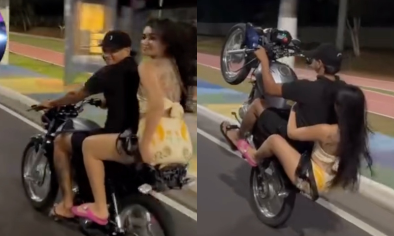 Adolescentes infringem a legislação e arriscam vidas realizando ‘grau de moto’ em vias de Manaus; assista ao vídeo