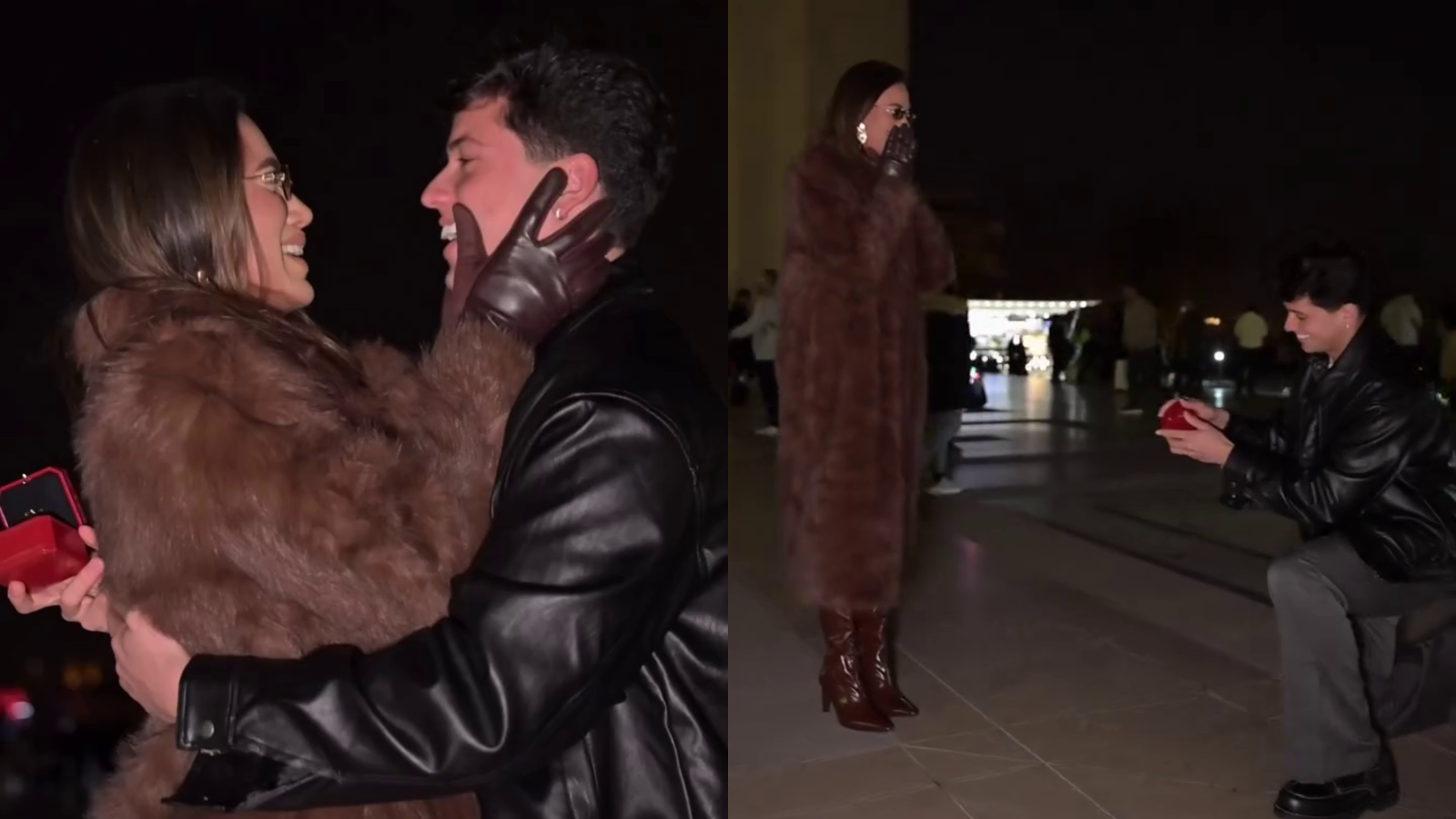Léo Foguete pede namorada em casamento na Torre Eiffel com amor