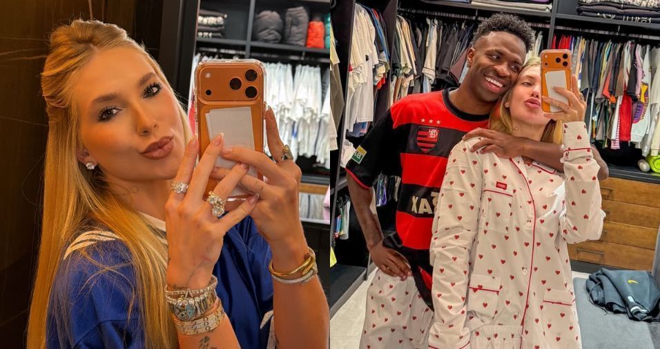 Virginia USA camiseta de mais de R$ 8 mil para torcer pelo Vini Jr.