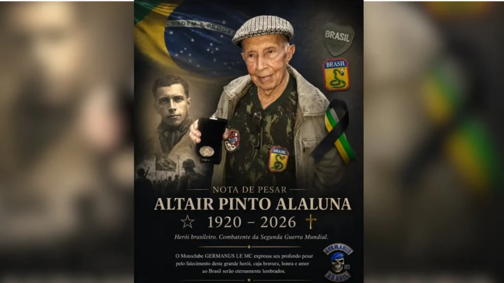 Ex-combatente da Segunda Guerra Mundial morre aos 105 anos no RJ