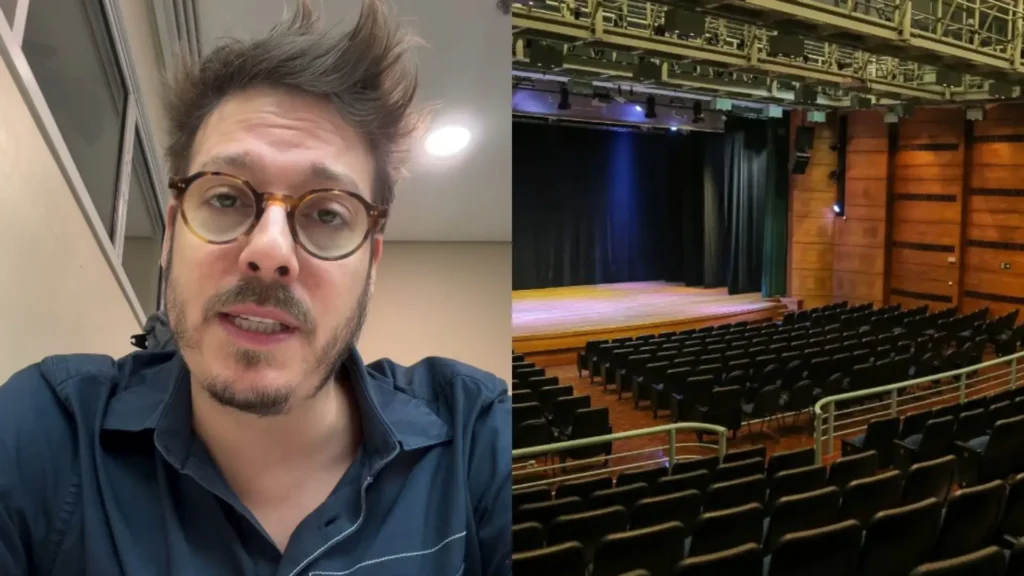 Técnica cai e fica ferida durante show de Fábio Porchat em SP