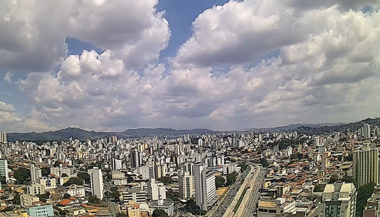 Céu aberto e sem chuva: clima perfeito em Belo Horizonte hoje