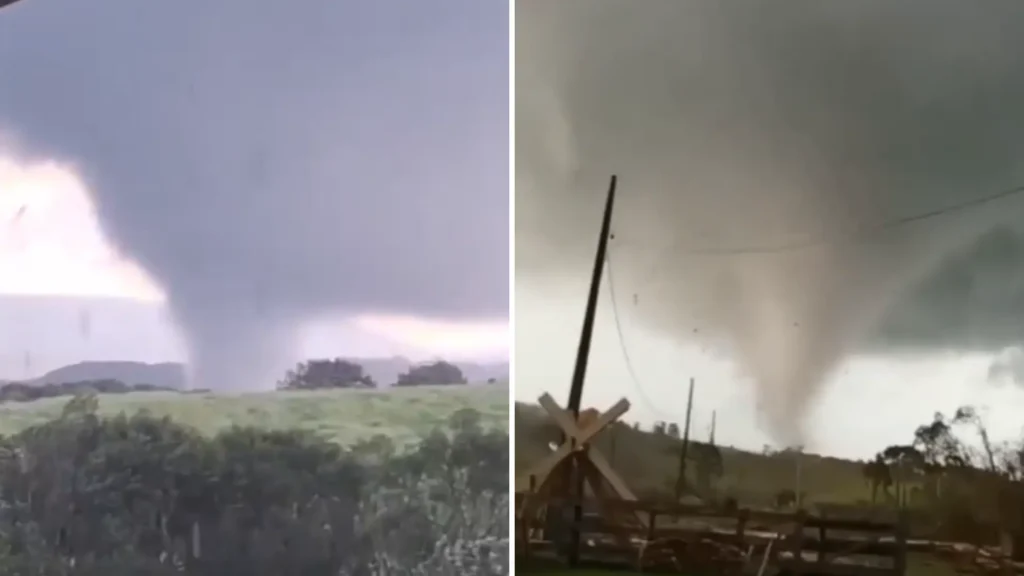Tornado atinge cidade no Paraná e deixa destruição significativa