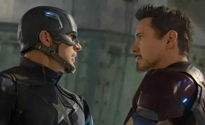 D23: Fotos de bastidores com Robert Downey Jr. e Chris Evans