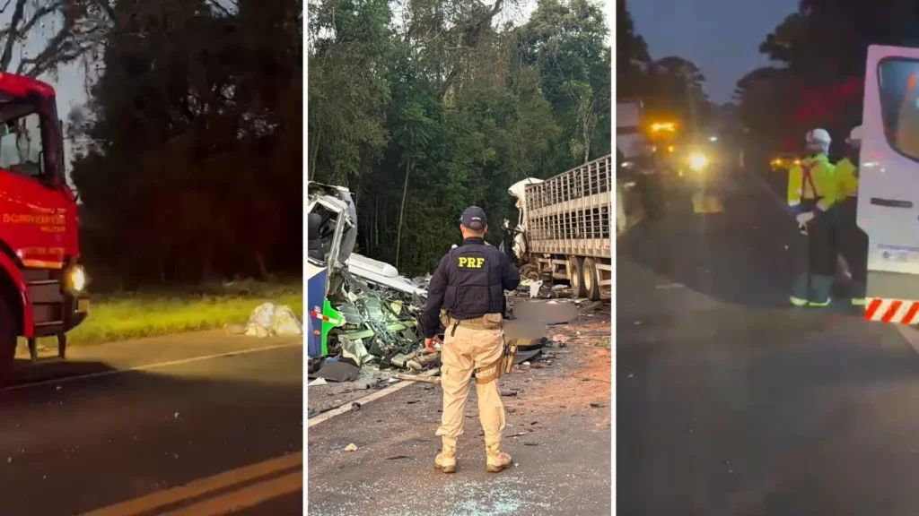 Acidente deixa ao menos 23 mortos no Paraná; veja detalhes.