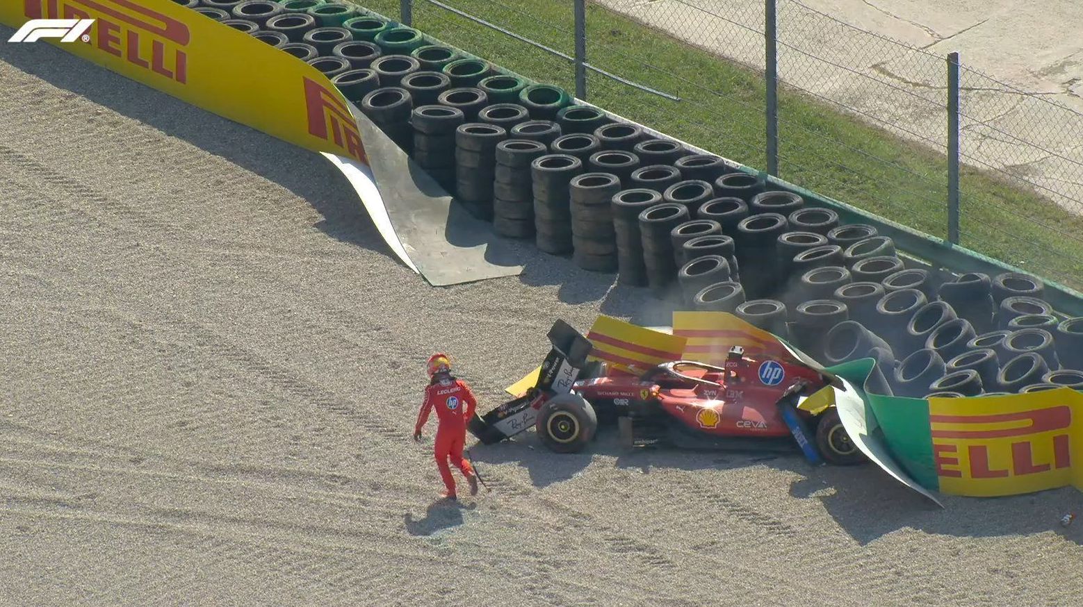 Leclerc admite preocupação com a visão após acidente grave