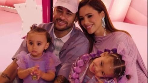 Neymar e Biancardi dão festa para Mavie com famosos emocionantes