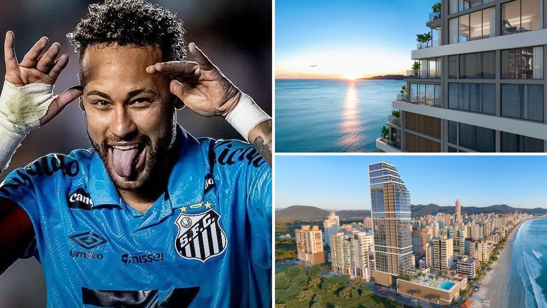 Neymar no litoral catarinense: luxo e tecnologia em condomínios