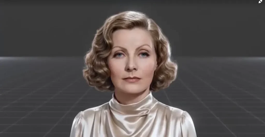 IA traz atriz Greta Garbo de volta para campanha inovadora