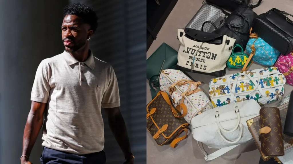 Além de Haaland, Vini Jr. exibe estilo com bolsas de luxo